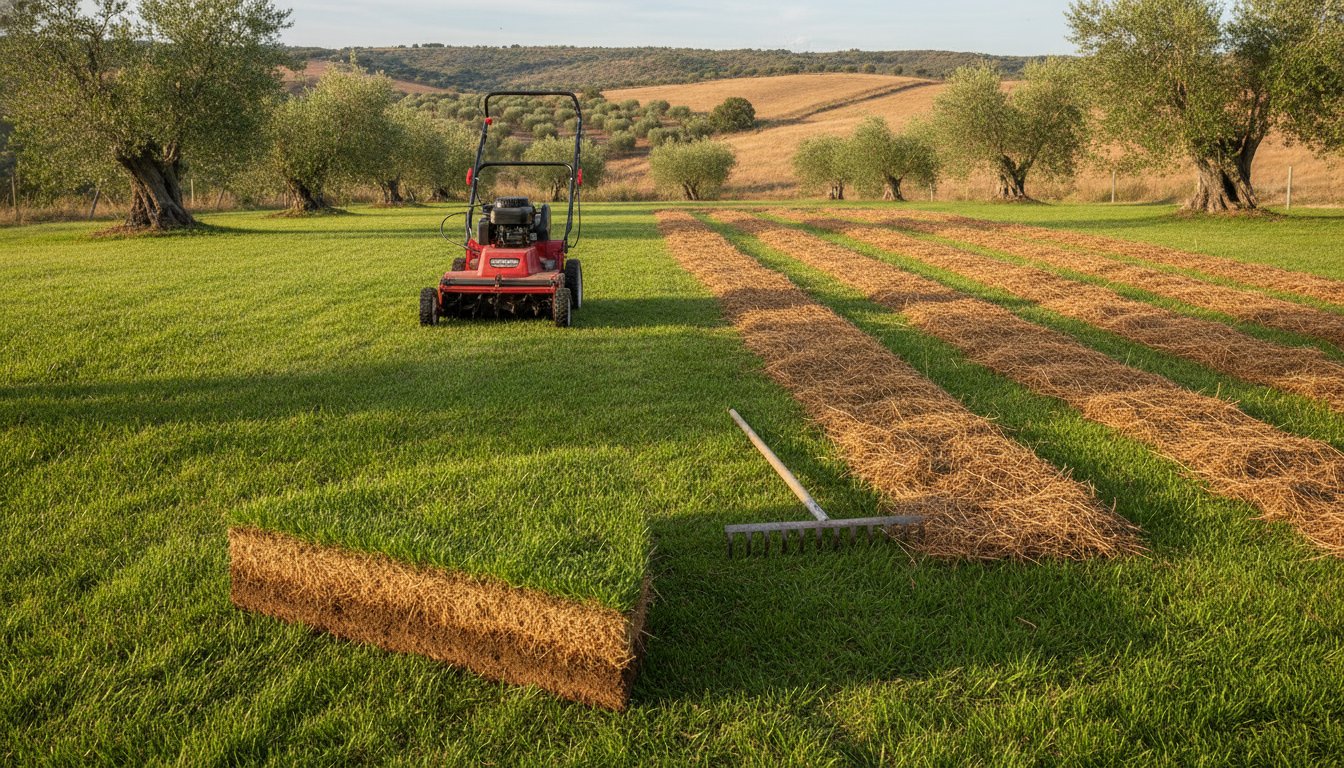 Thatch en el césped: qué es, cómo detectarlo y cómo escarificar