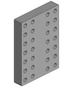 Placa de soldadura 160x160mm M20