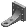 Ojal de remolque Ø50 mm 145 x 145 opción L255 DIN 9678-2