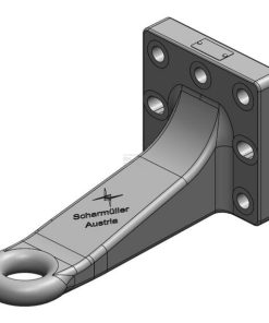 Ojal de remolque Ø50 mm 145 x 145 opción L340 DIN 9678-2