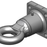 Ojal de remolque Ø76 mm 120 x 120 NATO