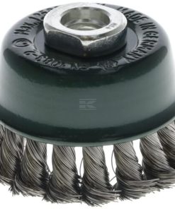 Cepillo de alambre de copa M14 65 mm, acero inoxidable
