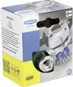 Cepillo de alambre de copa M14 65 mm, acero inoxidable