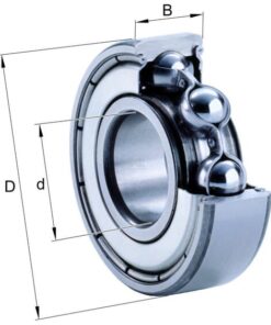Deep groove ball bearing 80x170x39mm INA/FAG 5 Deep groove ball bearing 80x170x39mm INA/FAG