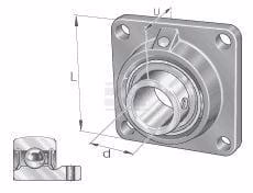 Soporte palier cuadrado PCJY