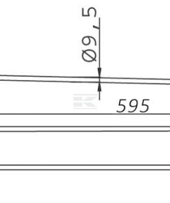 Púa para henificadora p/Claas 635x95x9,5