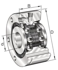 Axial angular ball bearing 20x68x28mm INA/FAG