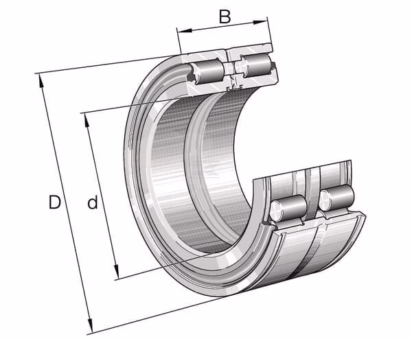 Cylindrical roller bearing 4 Cylindrical roller bearing 25x47x30mm INA/FAG