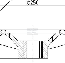 Volante Ø250 mm conex. 24,52