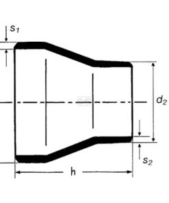 Reductor para soldar 114.3x88.9mm (4"x3")