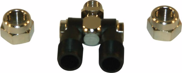 Portaboquillas 1/4" + 3/8" tuerca 2 Portaboquillas 1/4" + 3/8" tuerca