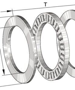 Cojinete rodillo cil. axial