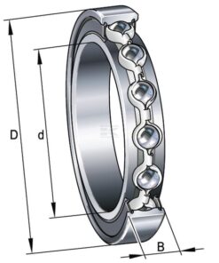 Deep groove ball bearing 130x165x18mm INA/FAG