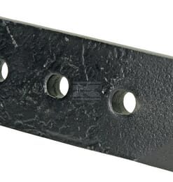 Punta de reja 255 x 78 x 15 mm reversible derecha, plana, 2 orificios, válida para Goizin