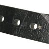 Punta de reja 255 x 78 x 15 mm reversible izquierda, plana, 2 orificios, válida para Goizin