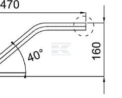 Alu-line conector en S Ø 25 mm