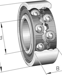 Deep groove ball bearing 60x130x46mm SKF