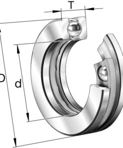 Rodamiento axial rígido bolas