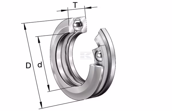 Rodamiento axial rígido bolas