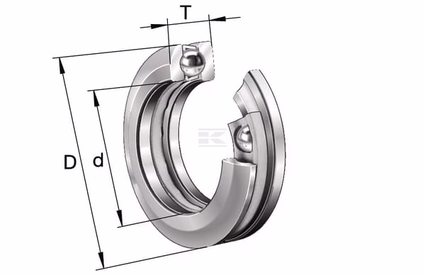 Rodamiento axial rígido bolas 2 Rodamiento axial rígido bolas