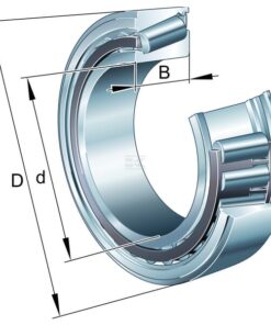 Tapered roller bearing 40x68x21mm INA/FAG