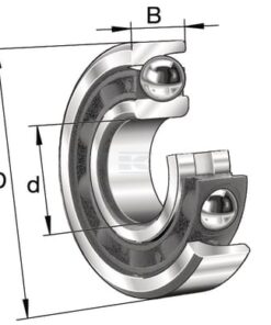Spindle bearing 55x90x18mm INA/FAG