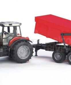 Tractor MF 7480 con remolque
