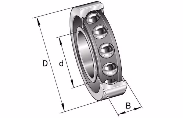 Deep groove ball bearing 35x62x14mm INA/FAG