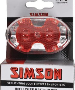 Batería, luz trasera LED roja
