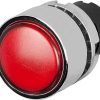 Lente avisador lum., roja