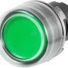 Push button with rubber cap