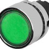 Pulsador iluminado verde