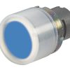 Push button, rubber cap, white