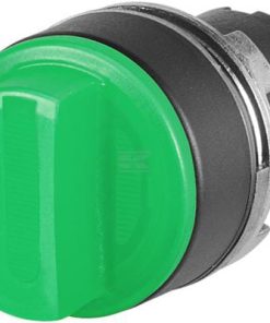 Selector luminoso de mando, verde, 2 posiciones, Cam A,