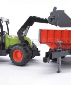 Tractor Claas Nectis 267 F con cargador y remolque de volteo