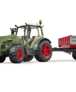 FendtVario 211 con cargador frontal y remolque basculante