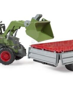 FendtVario 211 con cargador frontal y remolque basculante