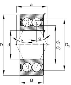 Angular contact ball bearing