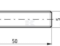 Tornillo hexagonal DIN 933 M5 x 50 acero cincado 8.8 Kramp