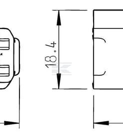 Carcasa de conectore de 5 pines