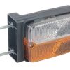 Luz de galibó e intermitencia halógena, frontal, rectangular, 12 V, ámbar / transparentee, atornillable, Cobo 4 Luz de galibó e intermitencia halógena, frontal, rectangular, 12 V, ámbar / transparentee, atornillable, Cobo