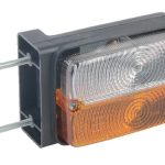 Luz de galibó e intermitencia halógena, frontal, rectangular, 12 V, ámbar / transparentee, atornillable, Cobo