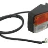 Luz de intermitencia y galibó rectangular, 12 V, ámbar / transparentee, atornillable, Cobo
