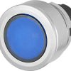 Pulsador iluminado azul