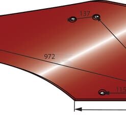 Vertedera derecha C31A