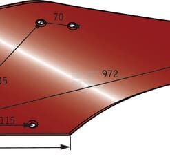 Vertedera izquierda C31A