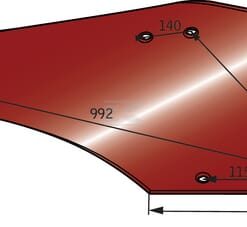 Vertedera derecha H55A