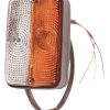 Luz de galibó e intermitencia halógena, frontal, rectangular, 12 V, ámbar / transparentee, atornillable, 120 x 56 x 80 mm, Cobo