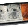 Luz de galibó e intermitencia halógena, frontal, rectangular, 12 V, ámbar / transparentee, 160 x 70 mm, Cobo