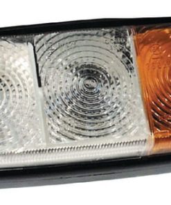 Luz de galibó e intermitencia halógena, frontal, rectangular, 12 V, ámbar / transparentee, 160 x 70 mm, Cobo